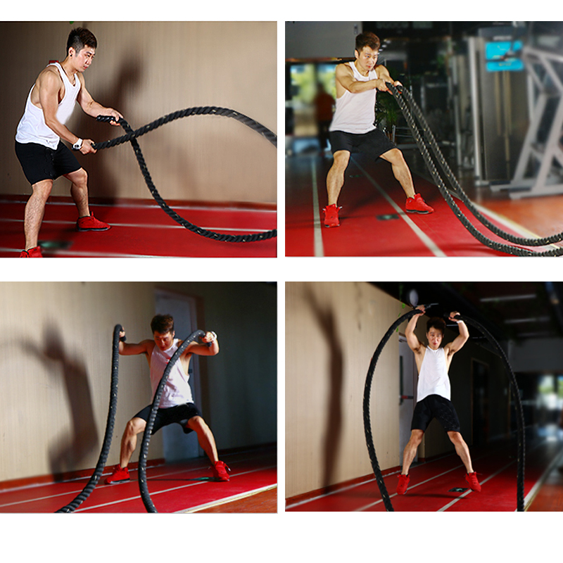 9M/12M/15M Fitness Battle Rope - огляд і ціна Crossfit No Equipment Workouts